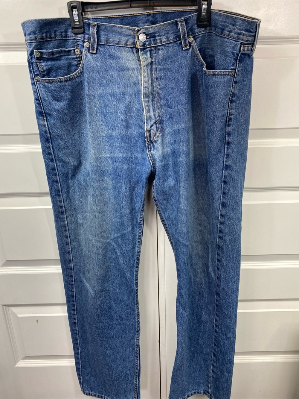 Levi's 505 Men's 40 x 32 Blue Denim Wash Straight Fit Jeans